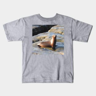 Young California Sea Lion, Marine Life, Wildlife, Nature Kids T-Shirt